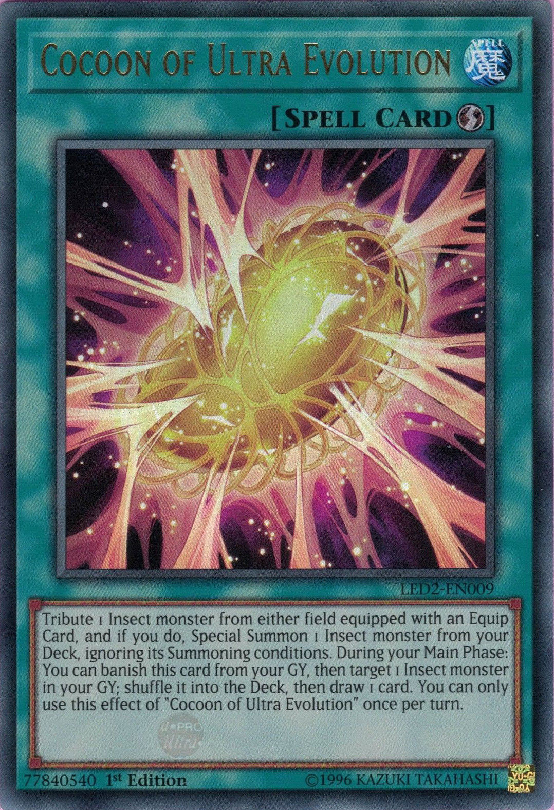 Cocoon of Ultra Evolution [LED2-EN009] Ultra Rare | Tables and Towers