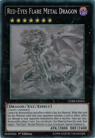 Red-Eyes Flare Metal Dragon [CORE-EN054] Ghost Rare | Tables and Towers