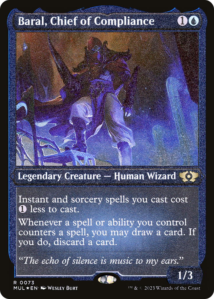 Baral, Chief of Compliance (Foil Etched) [Multiverse Legends] | Tables and Towers