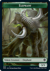 Elephant // Thopter Double-Sided Token [Starter Commander Decks] | Tables and Towers