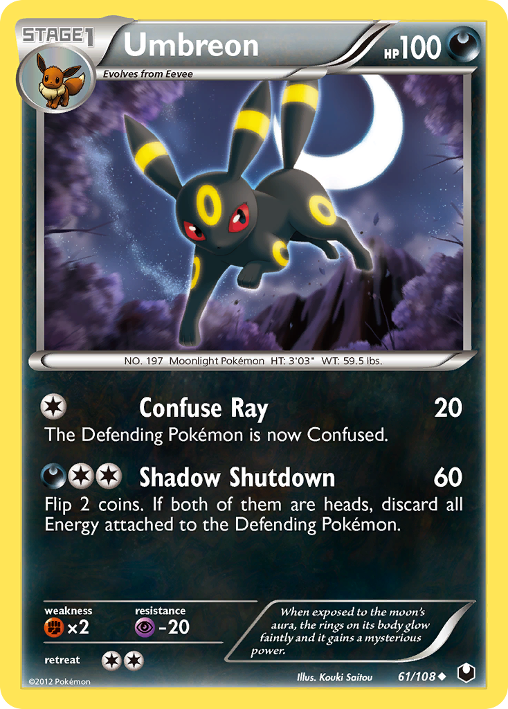 Umbreon (61/108) [Black & White: Dark Explorers] | Tables and Towers