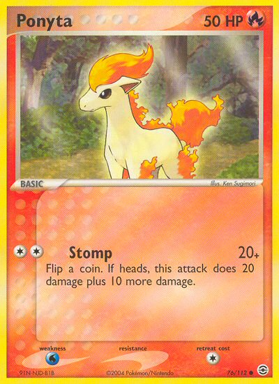 Ponyta (76/112) [EX: FireRed & LeafGreen] | Tables and Towers