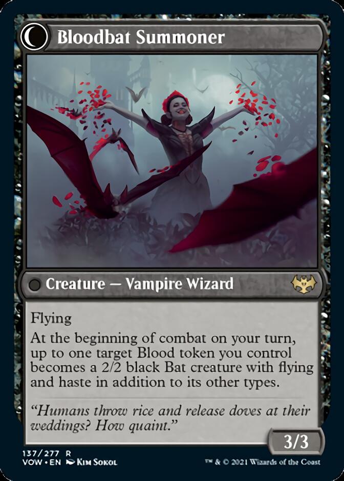 Voldaren Bloodcaster // Bloodbat Summoner [Innistrad: Crimson Vow] | Tables and Towers