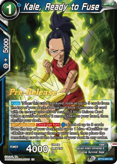 Kale, Ready to Fuse (BT15-044) [Saiyan Showdown Prerelease Promos] | Tables and Towers