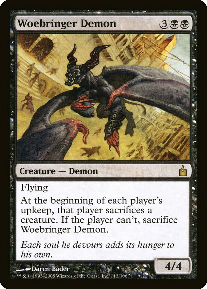 Woebringer Demon [Ravnica: City of Guilds] | Tables and Towers