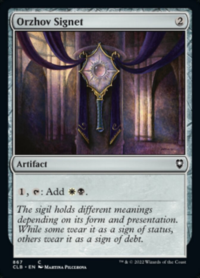 Orzhov Signet [Commander Legends: Battle for Baldur's Gate] | Tables and Towers