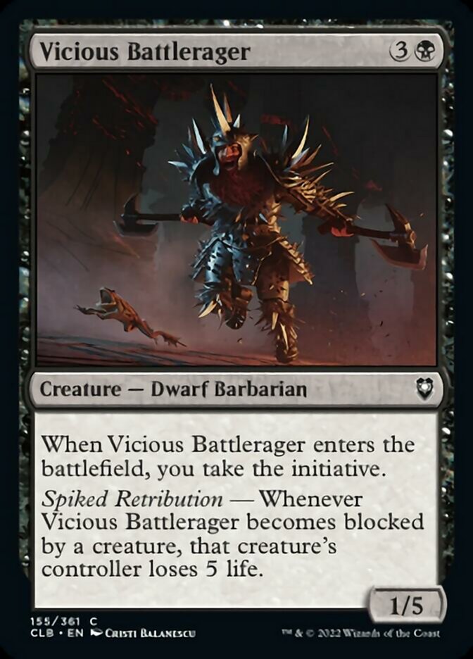 Vicious Battlerager [Commander Legends: Battle for Baldur's Gate] | Tables and Towers