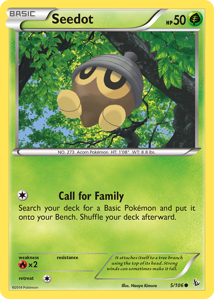 Seedot (5/106) [XY: Flashfire] | Tables and Towers