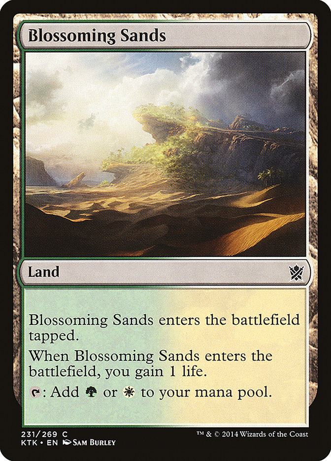 Blossoming Sands [Khans of Tarkir] | Tables and Towers