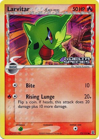 Larvitar (73/113) (Delta Species) (Stamped) [EX: Delta Species] | Tables and Towers