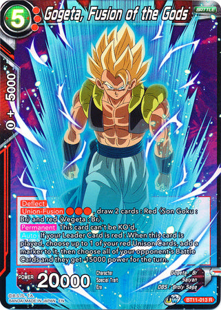 Gogeta, Fusion of the Gods (BT11-013) [Vermilion Bloodline 2nd Edition] | Tables and Towers