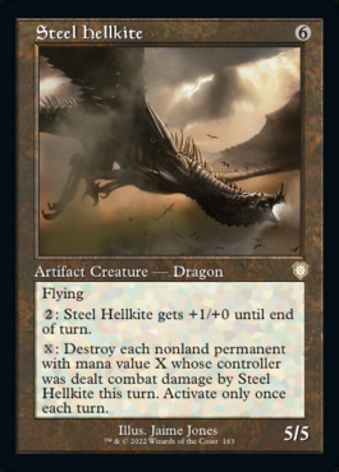 Steel Hellkite (Retro) [The Brothers' War Commander] | Tables and Towers