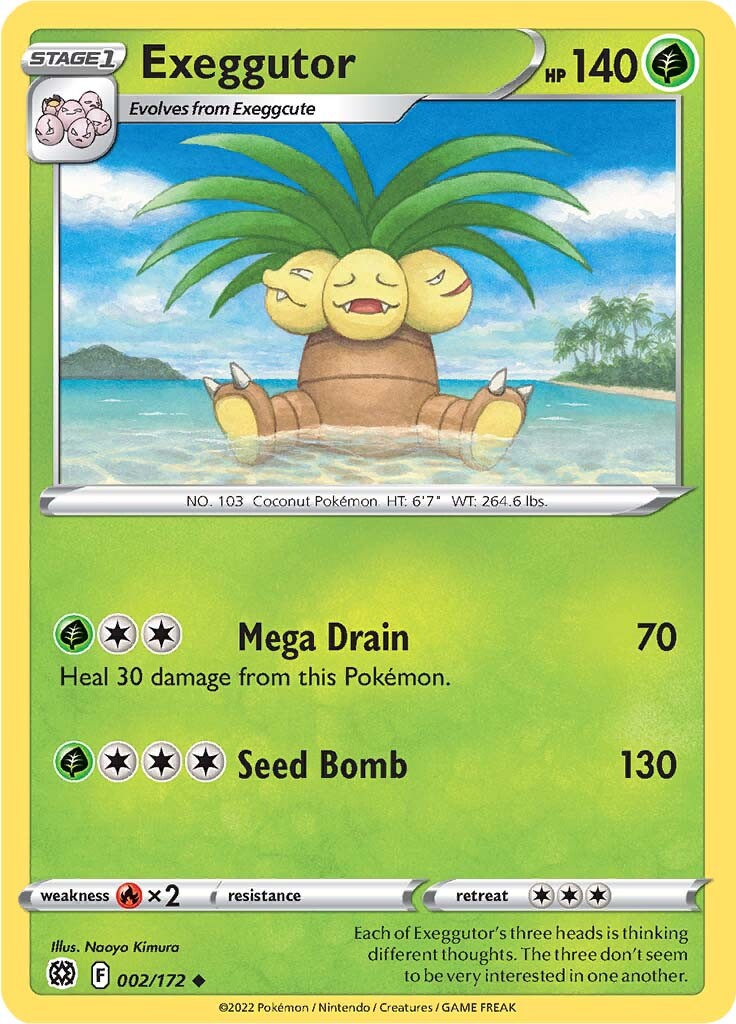 Exeggutor (002/172) [Sword & Shield: Brilliant Stars] | Tables and Towers