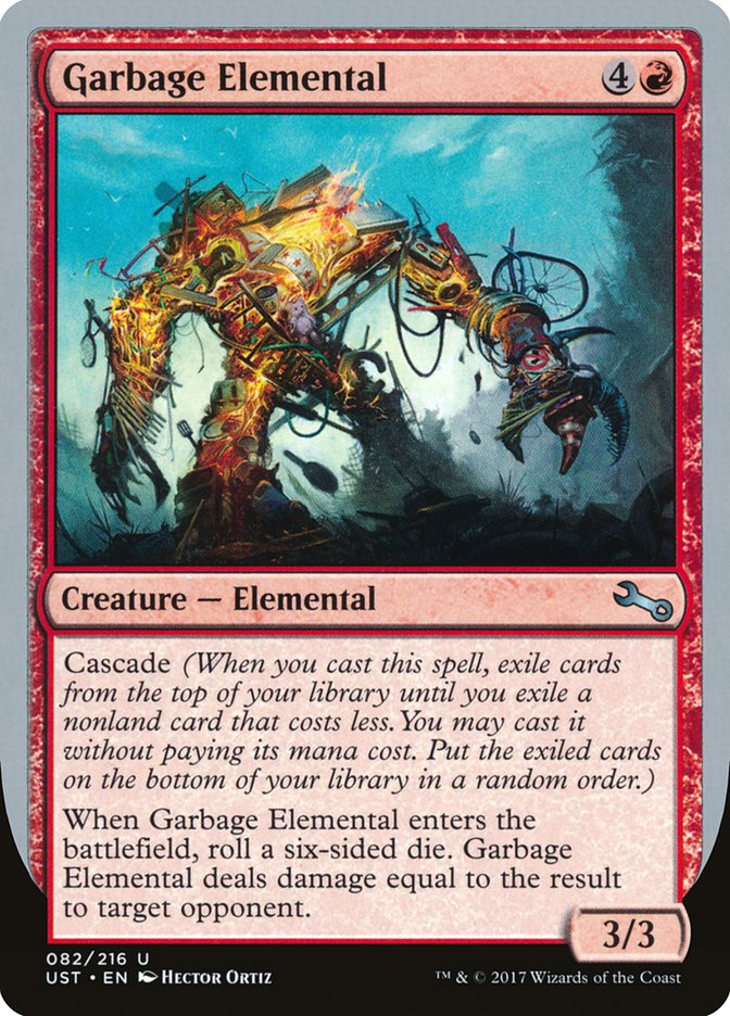 Garbage Elemental (3/3 Creature) [Unstable] | Tables and Towers