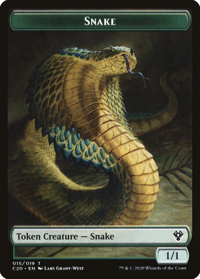 Beast (010) // Snake Double-Sided Token [Commander 2020 Tokens] | Tables and Towers