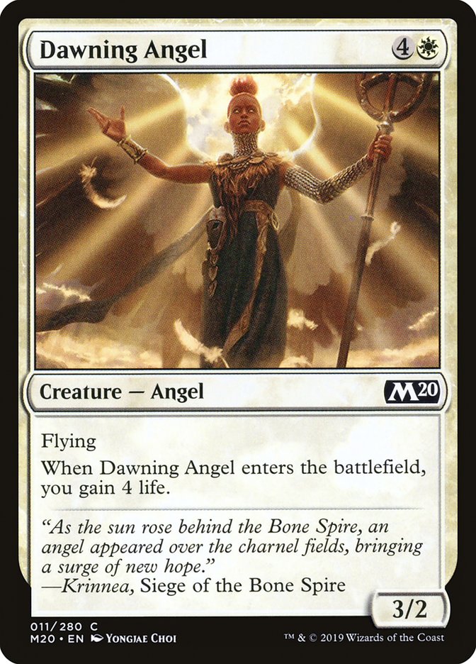 Dawning Angel [Core Set 2020] | Tables and Towers