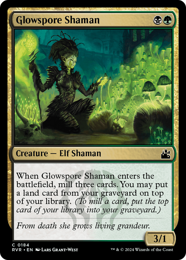 Glowspore Shaman [Ravnica Remastered] | Tables and Towers