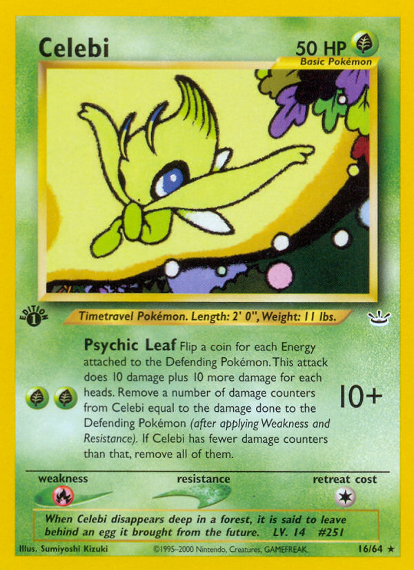 Celebi (16/64) [Neo Revelation 1st Edition] | Tables and Towers