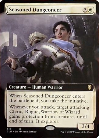 Seasoned Dungeoneer (Extended Art) [Commander Legends: Battle for Baldur's Gate] | Tables and Towers