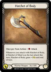 Spectral Shield // Hatchet of Body [MON104 // MON105] (Monarch)  1st Edition Normal | Tables and Towers