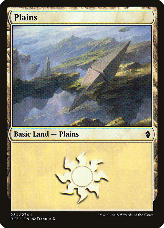 Plains (254) [Battle for Zendikar] | Tables and Towers