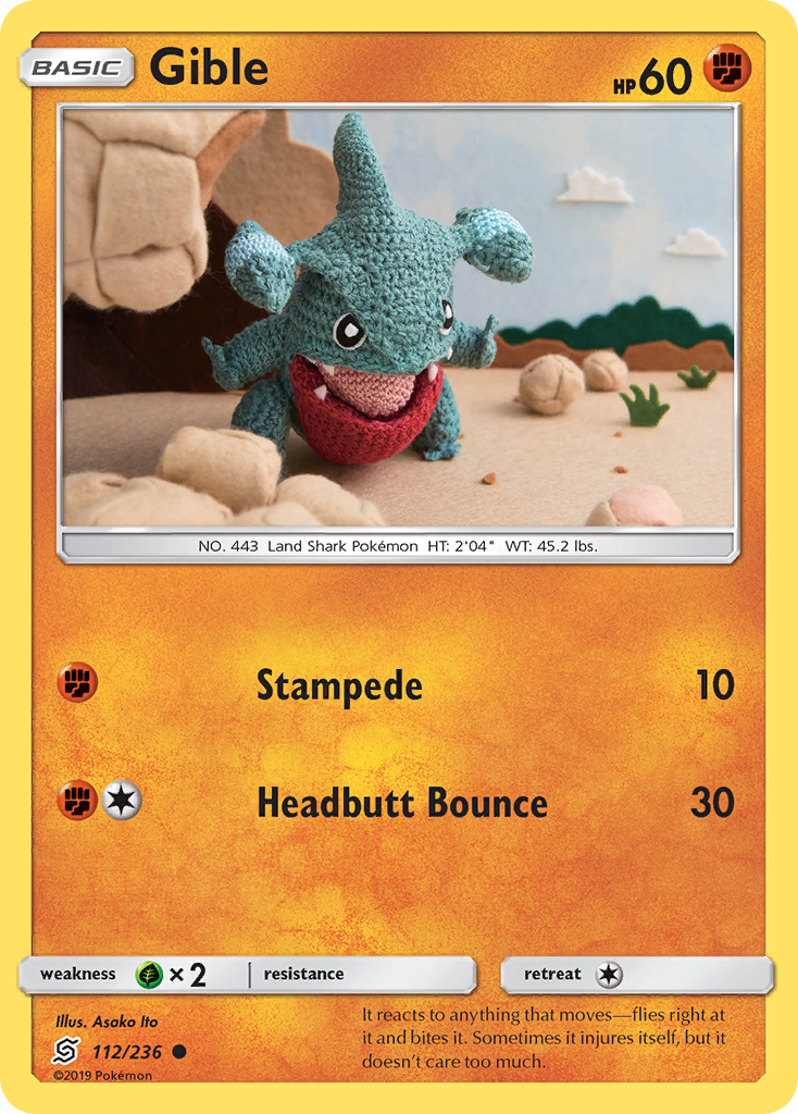 Gible (112/236) [Sun & Moon: Unified Minds] | Tables and Towers