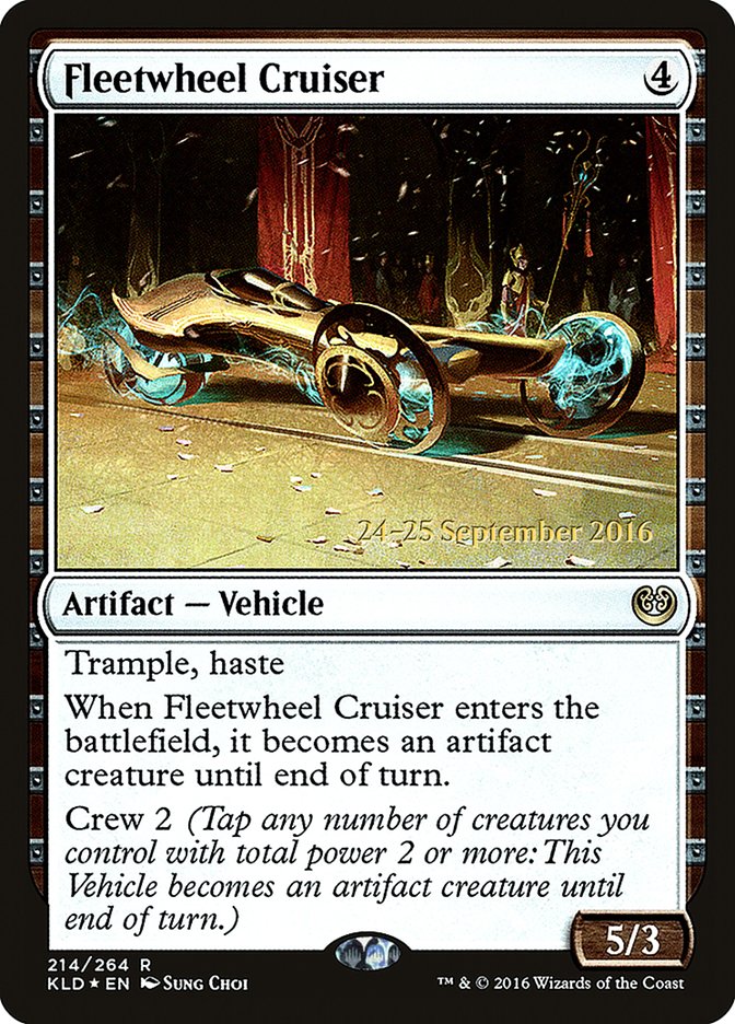 Fleetwheel Cruiser [Kaladesh Prerelease Promos] | Tables and Towers