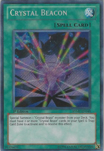 Crystal Beacon [RYMP-EN048] Secret Rare | Tables and Towers