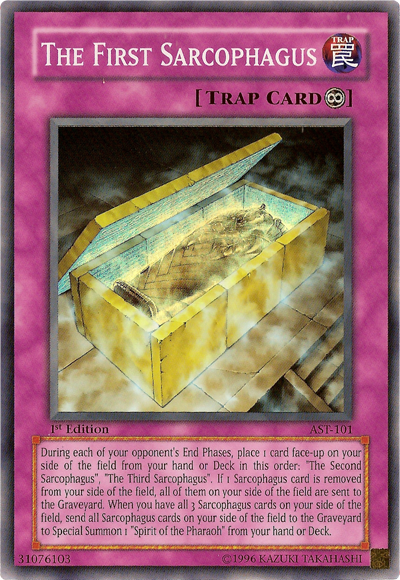 The First Sarcophagus [AST-101] Super Rare | Tables and Towers