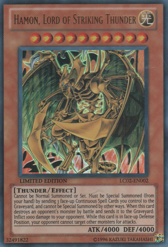 Hamon, Lord of Striking Thunder [LC02-EN002] Ultra Rare | Tables and Towers