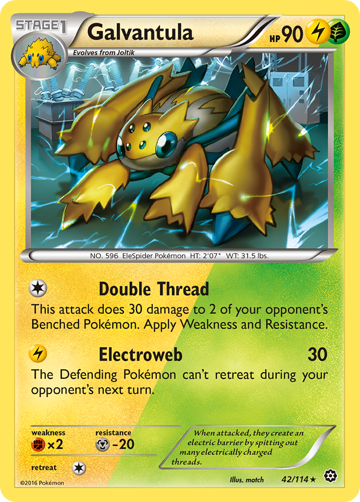 Galvantula (42/114) [XY: Steam Siege] | Tables and Towers