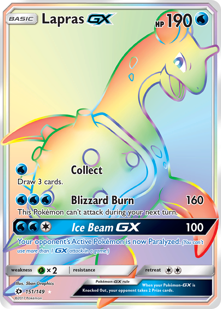 Lapras GX (151/149) [Sun & Moon: Base Set] | Tables and Towers