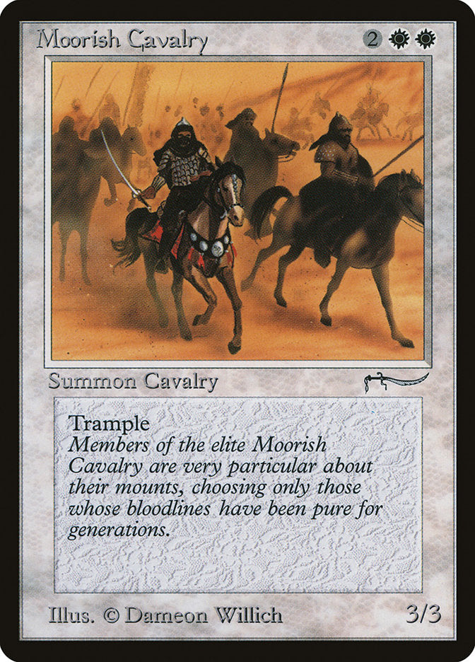 Moorish Cavalry (Dark Mana Cost) [Arabian Nights] | Tables and Towers