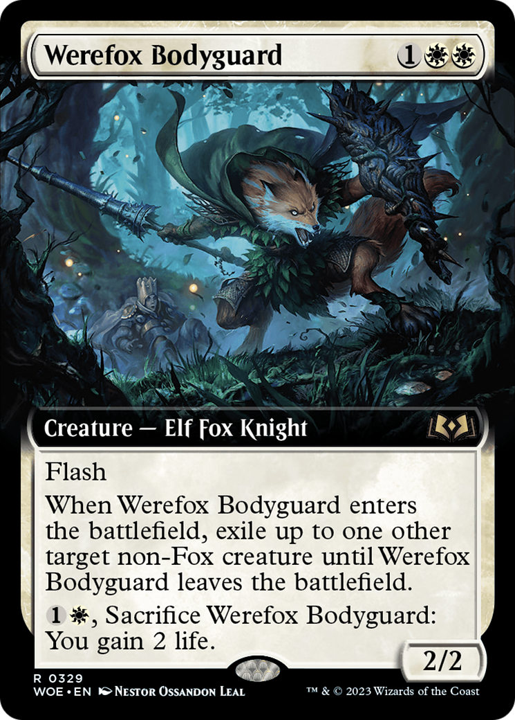 Werefox Bodyguard (Extended Art) [Wilds of Eldraine] | Tables and Towers