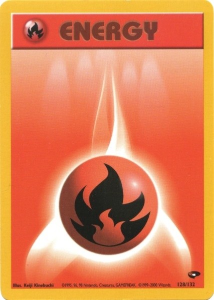 Fire Energy (128/132) [Gym Challenge Unlimited] | Tables and Towers