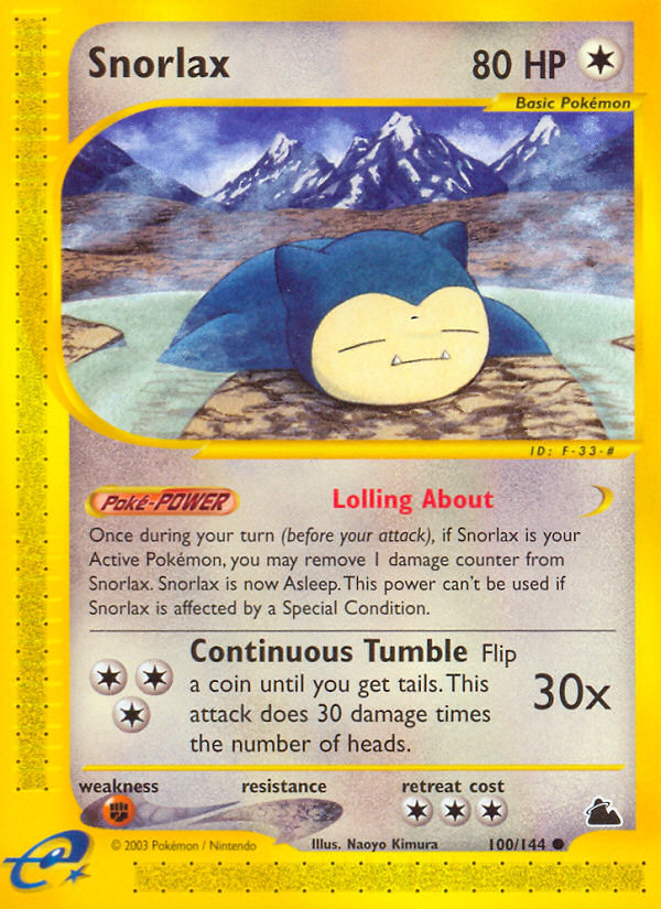 Snorlax (100/144) [Skyridge] | Tables and Towers