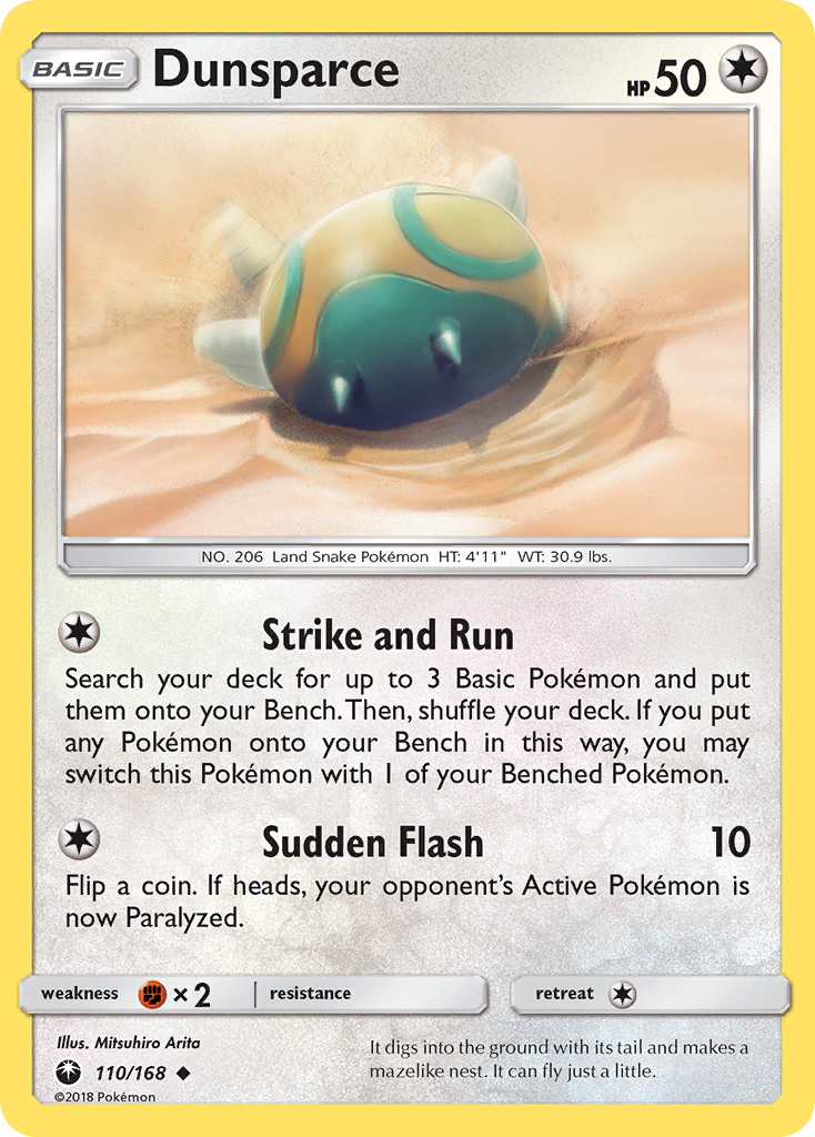 Dunsparce (110/168) [Sun & Moon: Celestial Storm] | Tables and Towers