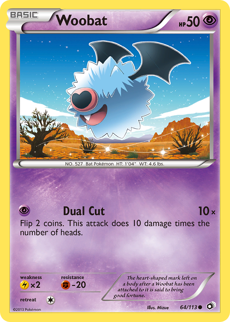 Woobat (64/113) [Black & White: Legendary Treasures] | Tables and Towers