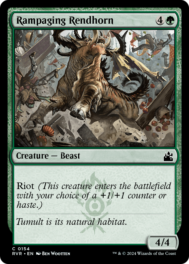 Rampaging Rendhorn [Ravnica Remastered] | Tables and Towers