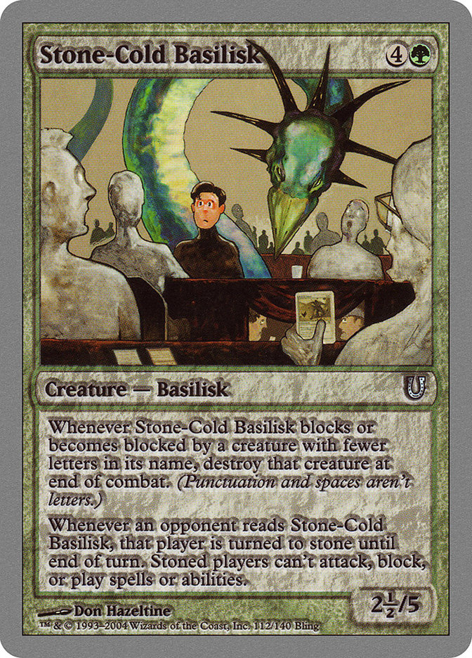 Stone-Cold Basilisk [Unhinged] | Tables and Towers