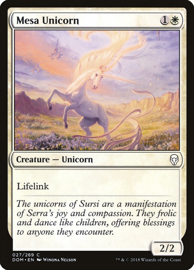 Mesa Unicorn [Dominaria] | Tables and Towers