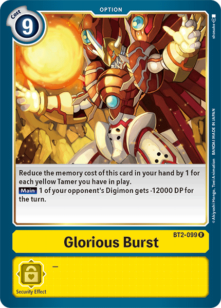 Glorious Burst [BT2-099] [Release Special Booster Ver.1.5] | Tables and Towers