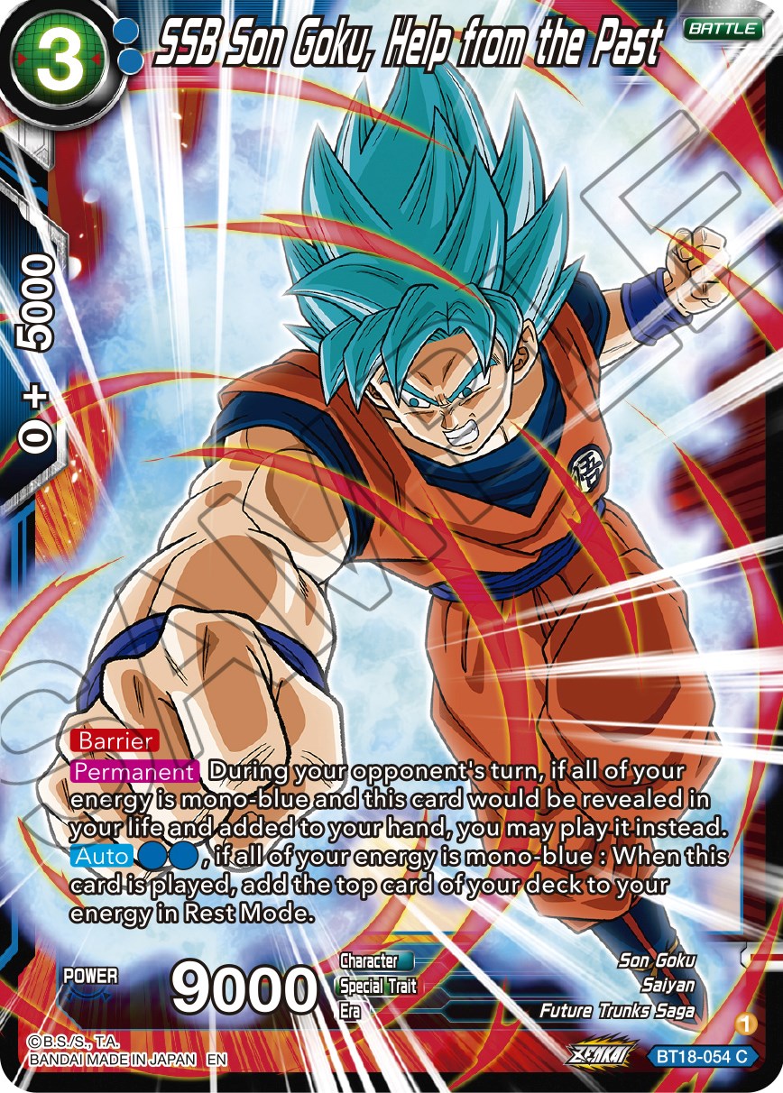 SSB Son Goku, Help from the Past (BT18-054) [Dawn of the Z-Legends] | Tables and Towers