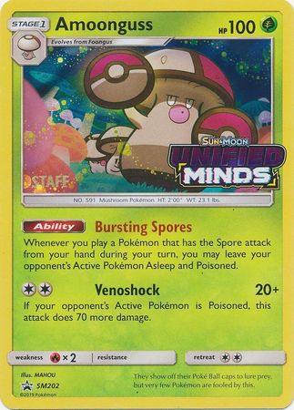 Amoonguss (SM202) (Staff Prerelease Promo) [Sun & Moon: Black Star Promos] | Tables and Towers