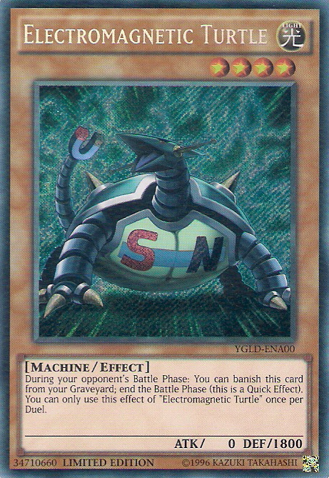 Electromagnetic Turtle [YGLD-ENA00] Secret Rare | Tables and Towers