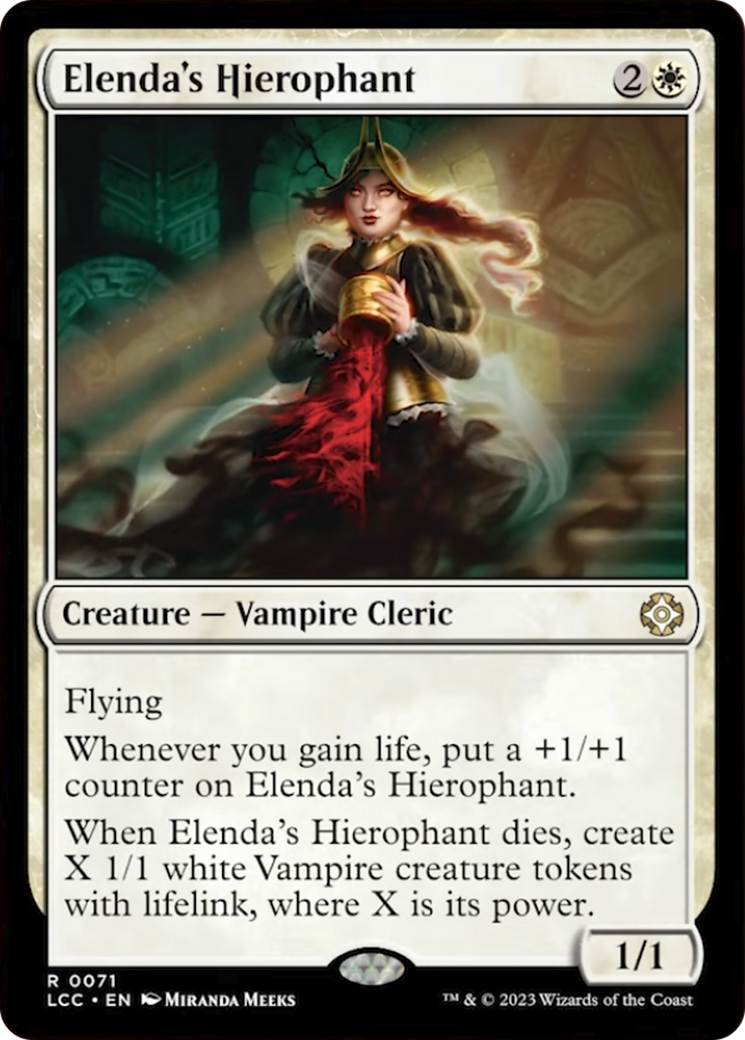 Elenda's Hierophant [The Lost Caverns of Ixalan Commander] | Tables and Towers