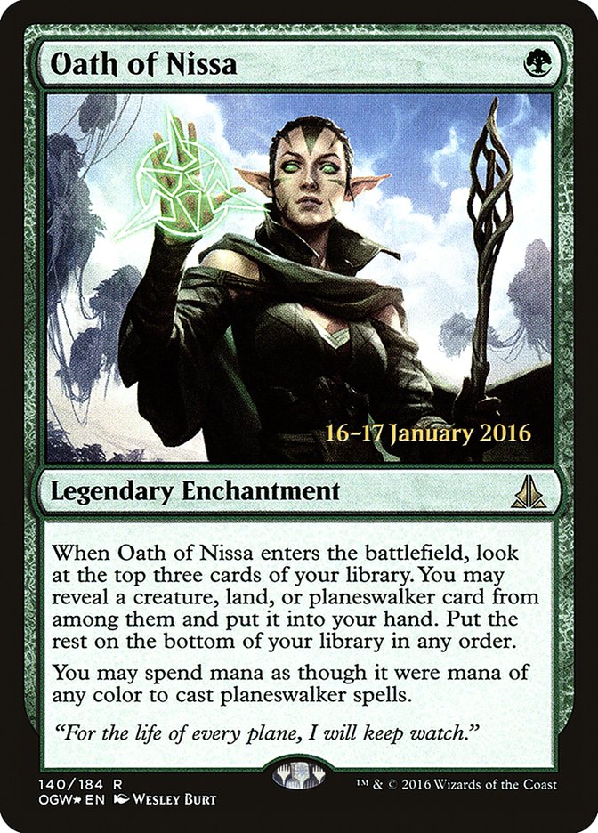 Oath of Nissa [Oath of the Gatewatch Prerelease Promos] | Tables and Towers