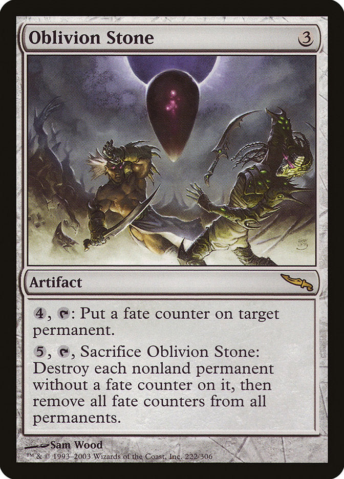 Oblivion Stone [Mirrodin] | Tables and Towers