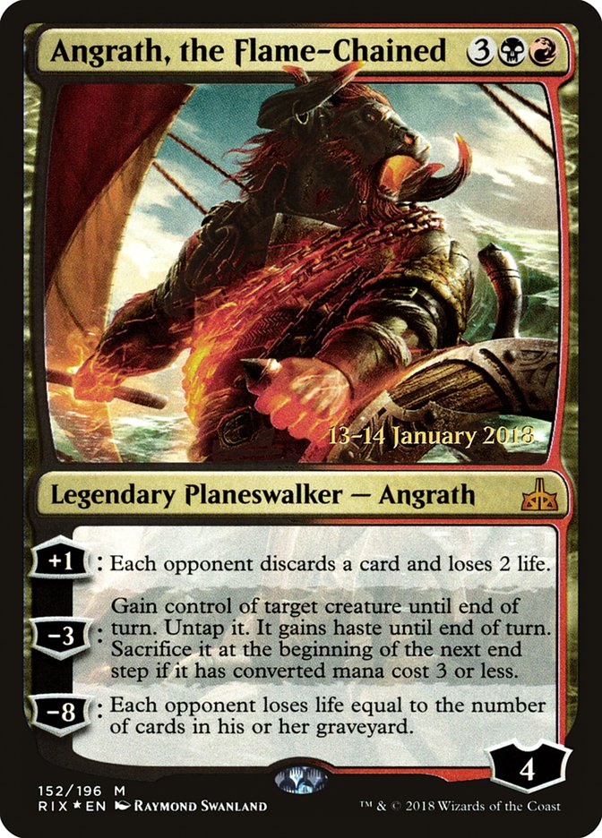 Angrath, the Flame-Chained [Rivals of Ixalan Prerelease Promos] | Tables and Towers