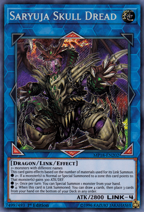 Saryuja Skull Dread [MP18-EN202] Secret Rare | Tables and Towers